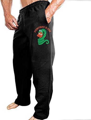 Zanm Men's Cotton Everything Is Fine Athletic Sweatpant Jogger Pant With Pockets XL