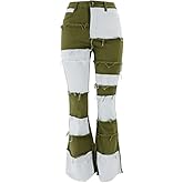 ODIZLI Women's High Waisted Bell Bottom Jeans Ripped Stretch Skinny Flare Jeans Distressed Bootcut Denim Pants Plus Size