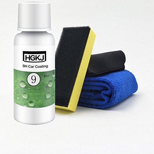 Glumes 9H Car super hydrophobic Glass Coating Car Liquid ceramic Coat Auto Paint Care (1x Liquid Ceramic Coat +1×sponge + 2 ×towels) (20ML)