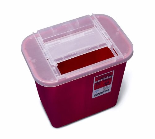 MDS705202H - Biohazard Multipurpose Sharps Containers,Red,8.000