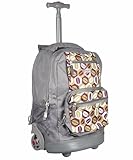 J World New York Sunset Rolling Backpack