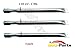 bbq-parts SBB411 (3-Pack) Universal BBQ Barbecue Replacement Straight Stainless Steel Pipe Tube Burner for BBQ Grillwareand, Broilmate, Charmglow, Grill Pro, Igloo, Master Forge, North American Outdoors, Perfect Flame Lowes, Presidents Choice, Sterling, Lowes Model Grills (16 1/2