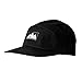 CacheAlaska Panel Hat - Flat Brim Baseball Cap with Snapback Buckel for Men and Women - Black