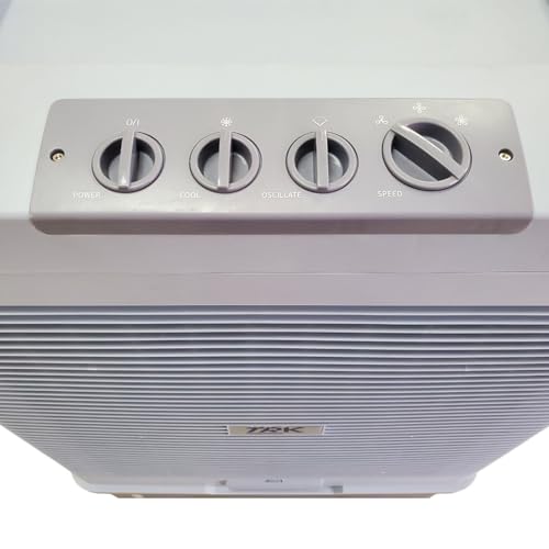 TRK Enfriador Evaporativo Industrial Portátil 60 Litros - Climatizador para Taller y Almacén - 450W