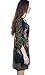 Urban CoCo Women Bohemian Neck Tie Floral Print Ethnic Style Shift Dress (Small, Pattern 13)