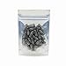 AwePackage Clear White Resealable Smell Proof Foil Pouch Bag - Airtight Zipper (100, 3-5/8 x 5-5/16 (Eighth))