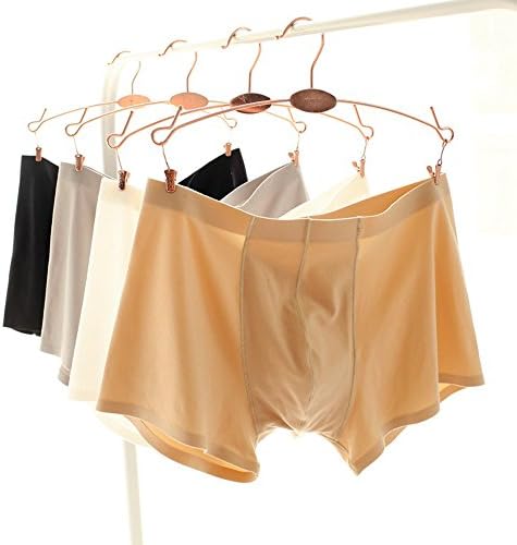 4-Pack Mens Trunk Underwear Super Soft Low-Rise Seamless Invisible Short Boxer Briefs Multicolor M