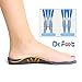 Dr. Foot Full Orthotics Shoe Insoles - Arch Support Inserts Correct Flat Feet, Over-Pronation, Fallen Arch (S - W6.5-8 | M5.5-7) Blue&Black