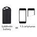 EasyPower 5,000mAh Dual USB Compact Solar Power Bank - 5V Solar Panel Powered Portable Phone Battery Charger for Cell Phones iPhone, Android Compatible, Ultra Bright LED Flashlight, 100% Waterproof