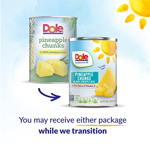 Dole Canned Pineapple Chunks in 100 Pineapple Juice, 20 Oz, 12 Count Pricepulse