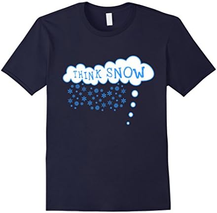 Men's Think Snow T-Shirt Small Navy