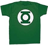 DC Comics Men's Lantern Logo T-Shirt, Kelly Green, Small