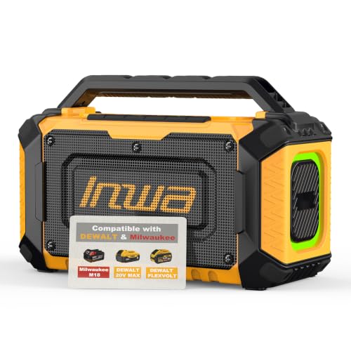 Inwa Jobsite Bluetooth Speaker Bass RGB Lights