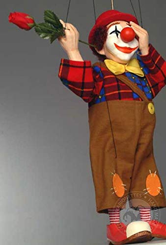 Clown Czech Marionette - Handmade Puppet from Prague