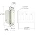 MOES WiFi Smart Light Switch,3 Gang No Screw Panel Smart Life/Tuya App Wireless Remote Control Wall Switch Timer for Lights,Compatible with Alexa,Google Home, Neutral Wire Required, No Hub Required