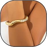 Long tiantian Gold Cuff Bracelets for Women Chunky Gold Bangles Bracelet Open Silver Bangle Cuff Bracelet Trendy Chunky Jewelry Gift for Women