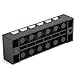 Ninth-City 2pcs 6 Position Double Row Wire Screw Connector Electric Barrier Terminal Strip Panel Block 600V 15A