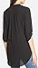 Women's Roll Tab Sleeve Tunic,Perfect Long for Leggings Shirt Cute Versatile Top(Black,XL)