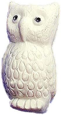 Ceramic Owl Light Pull (White)