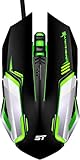 PC MAC Linux Gaming Mouse SOWTECH USB Wired Gamer Mice ACC Optical Ergonomic DPI Soft LED Colors Computer Mice Laptop Desktop Video Game Accessories Wrist Rest High Accuracy Gaming Mouse Plug and Play