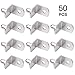 Bracket Style Cabinet Shelf Support Pegs -Clips for Kitchen & Bookcase - Polished Nickel Steel Shelf Support Pegs