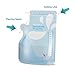 Little Martin's Breast Milk Storage Bags with Temperature Measurement and Improved Leak Proof - Patented Zipper Design & Convenient Pour Spout - for Storing & Freezing Breastmilk - BPA Free, 60 Count