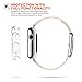 Apple Watch Case 38mm Series 1 [Clear] Snap on Liquid Crystal Bumper Cover Protector of [Premium] TPU Silicone Slim Lightweight Case for iWatch/Sport/Edition 2015 (Transparent Clear)