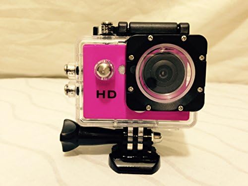 Pink AVI Video Recording HD 720p Action Cam with Built-In 1.5-Inch LCD Screen and Waterproof Case Bonus (Including) Kingston Digital 8GB Micro SDHC Class 10 Card with Adapter