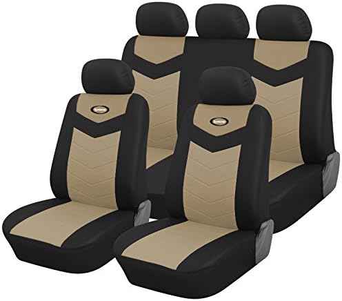 Full Set Protective Vinyl Car Seat Covers for Kia Rio 2006-2019 (Sahara)