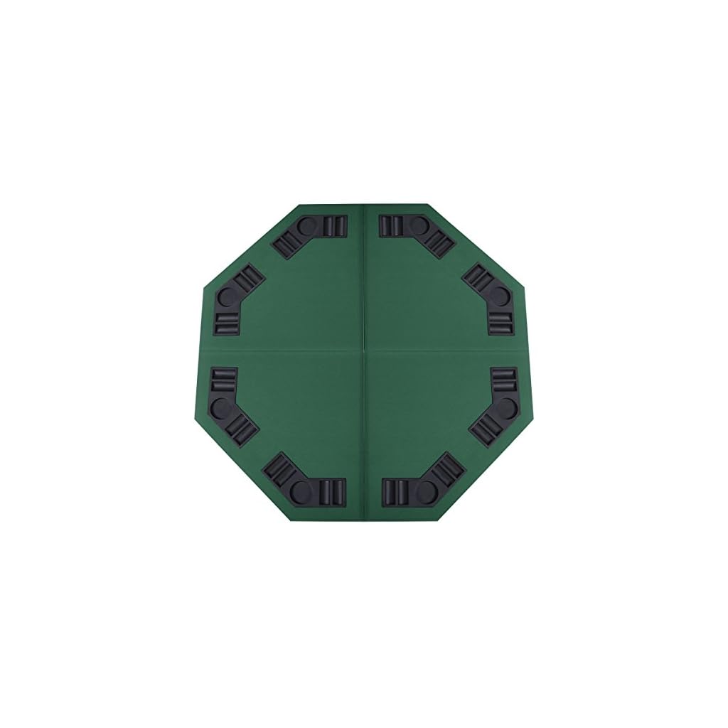 Giantex 48″ 8Player Folding Poker Table Top, Layout Poker Card Mat