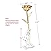 DEFAITH Real Rose 24K Gold Dipped, Forever Gifts for Her Valentines Day Anniversary Wedding and Proposal - King Gold with Acrylic Moon Stand