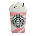 3D Pink Frappuccinos Starbucks Coffee Cup Silicone Case for iPhone 6 Plus/6s Plus 6+ 5.5