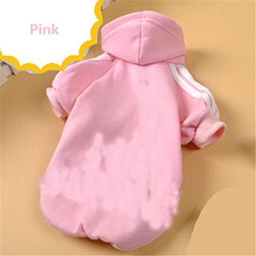 Krassu - Large Size Dog Clothes for Big Dogs Golden Retriever Winter Pet Hoodie Sportswear [Pink 8XL]