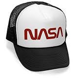 Megashirtz - Old NASA Logo - Retro Vintage Style Trucker Hat Cap