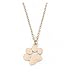 Dainty Pendant Necklace,Haluoo Women Girls Delicate Tiny Dog Paw Pendant Necklace 925 Sterling Silver/Gold Long Sweater Chain Necklace Lovely Dog Paw Charm Necklace Women Jewelry (Gold)thumb 1