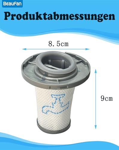 Beaufan 4 Pack Filters Compatible with Rowenta X-Force Flex 8.60 RH96 Series RH9611 RH9637 RH9638 RH9639 RH9677 RH9678 & X-PERT 6.60 RH68 RH6821 RH6837 6838 RH6877 Series 88 Cordless Vacuum Cleaner Real