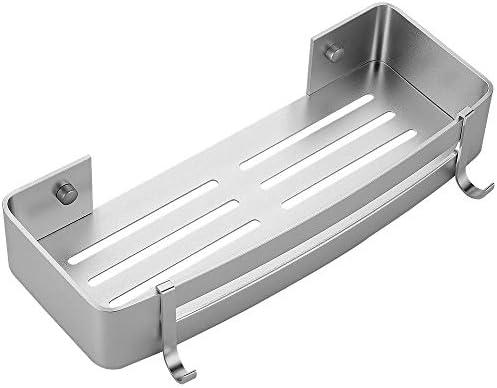 GUNMIN No Drilling Bathroom Shelf Glossy Finish Wall Mounted Drill-Free Shower Caddy Shelf (G-901510)