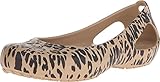 crocs Women's Kadee Animal Print Flat, Gold, 8 M US
