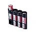 Storacell SL18650TB by Powerpax SlimLine 18650 Battery Caddy, Black, Holds 4 Batteries (Not Included)