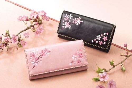 Amazon Co Jp 桜刺繍 長財布 ブラック ホーム キッチン Amazon Co Jp 桜刺繍 長財布 ブラック ホーム キッチン