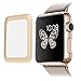 [Edge to Edge] SUPTMAX Apple Watch Screen Protector Series 1 38mm FULL Coverage [Anti-Scratch] Apple Watch Cover Tempered Glass Screen Protector (38mm-Gold)