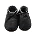 SAYOYO Baby Soft Sole Shoes Genuine Leather First Walker Infant Toddler Moccasins(12-18 Months, Black)