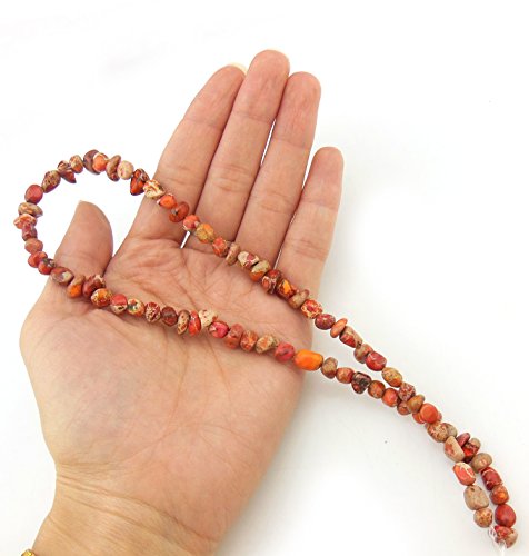 COIRIS 15'' Strand 9-14MM Real Natural Imperial Jasper Chips Stone Loose BeadsS for Necklace Jewelry DIY Making Design (St-1065) - Thumbnail 3