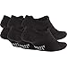 Nike Kids' Everyday Lightweight No-Show Socks (6 Pairs), Black/White, Small