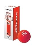 Dunlop Fun Mini Squash Ball Childrens Fun Playing Games Racketball Red Pack Of 3