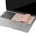 Mosiso Protective Keyboard Cover Skin for NEWEST MacBook Pro 13 Inch A1708 (No Touch Bar, Release October 2016), Rose Quartz