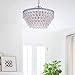 Jojospring Wesley Crystal 6-Light Chandelier with Clear Teardrop Beads