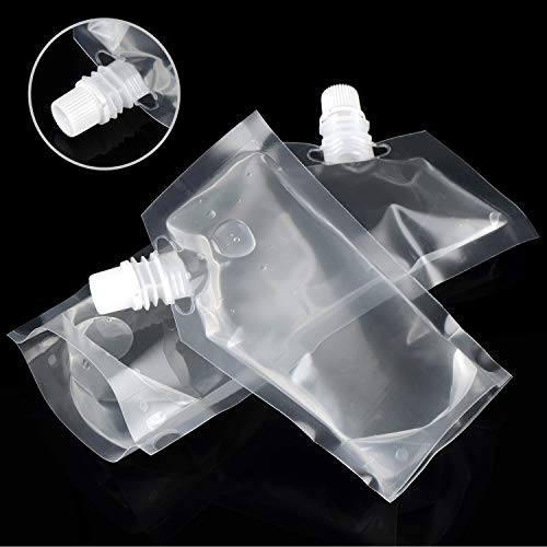 Cruise Smuggle Flask Set for Travel, Rum Runner Plastic Liquor Bag