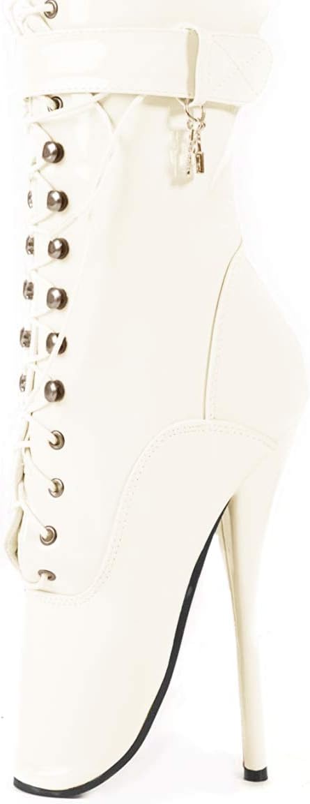 Ballet Ankle Boots – Black, Red, Pink, White, Clear Size 3.5 - 11 black Size: