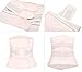 Postpartum Girdle C Section Recovery Belly Band Wrap Belt Corset Waist Trainer (Pink,X-Large)